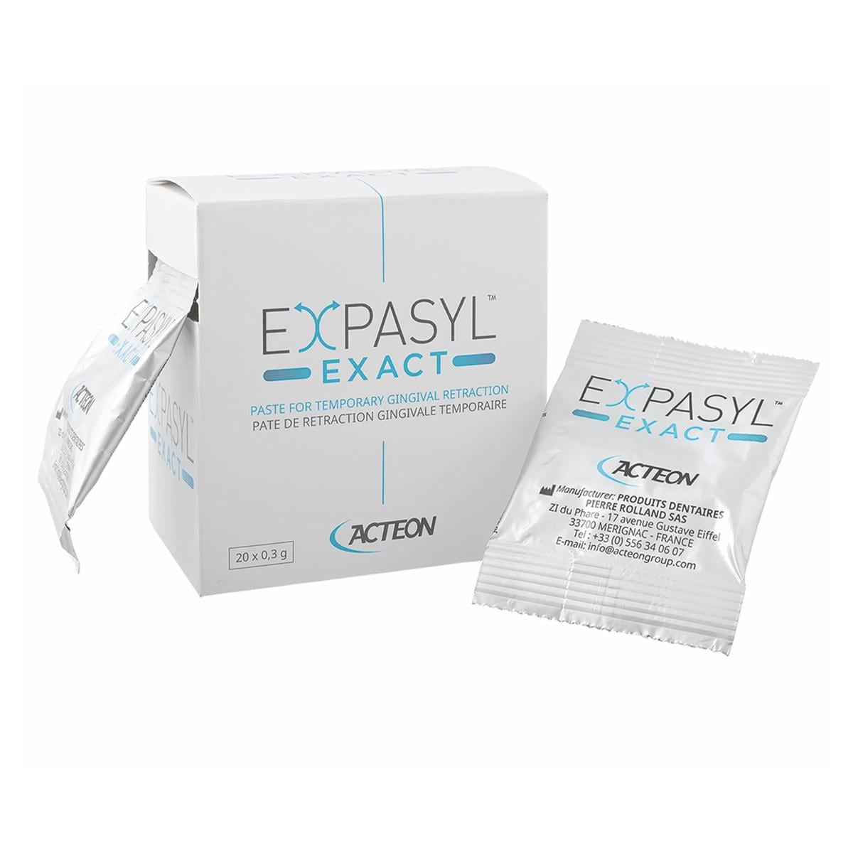 Acteon 261010 Expasyl Exact Gingival Retraction Capsules 20/Pk 0.3 Gm Acteon 261010 Expasyl Exact Gingival Retraction Capsules 20/Pk 0.3 Gm